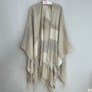 The Limited Striped Fringe Neutral Shawl